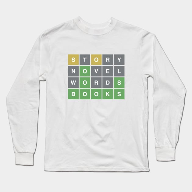 Story Novel Words Books Wordle Long Sleeve T-Shirt by indiebookster